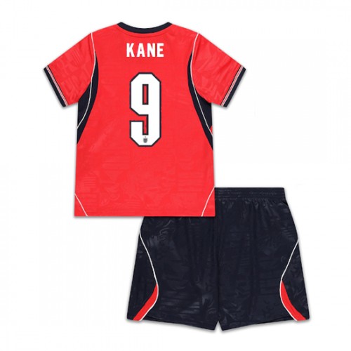 England Harry Kane #9 Replika Bortatröja Barn VM 2026 Kortärmad (+ Korta byxor)